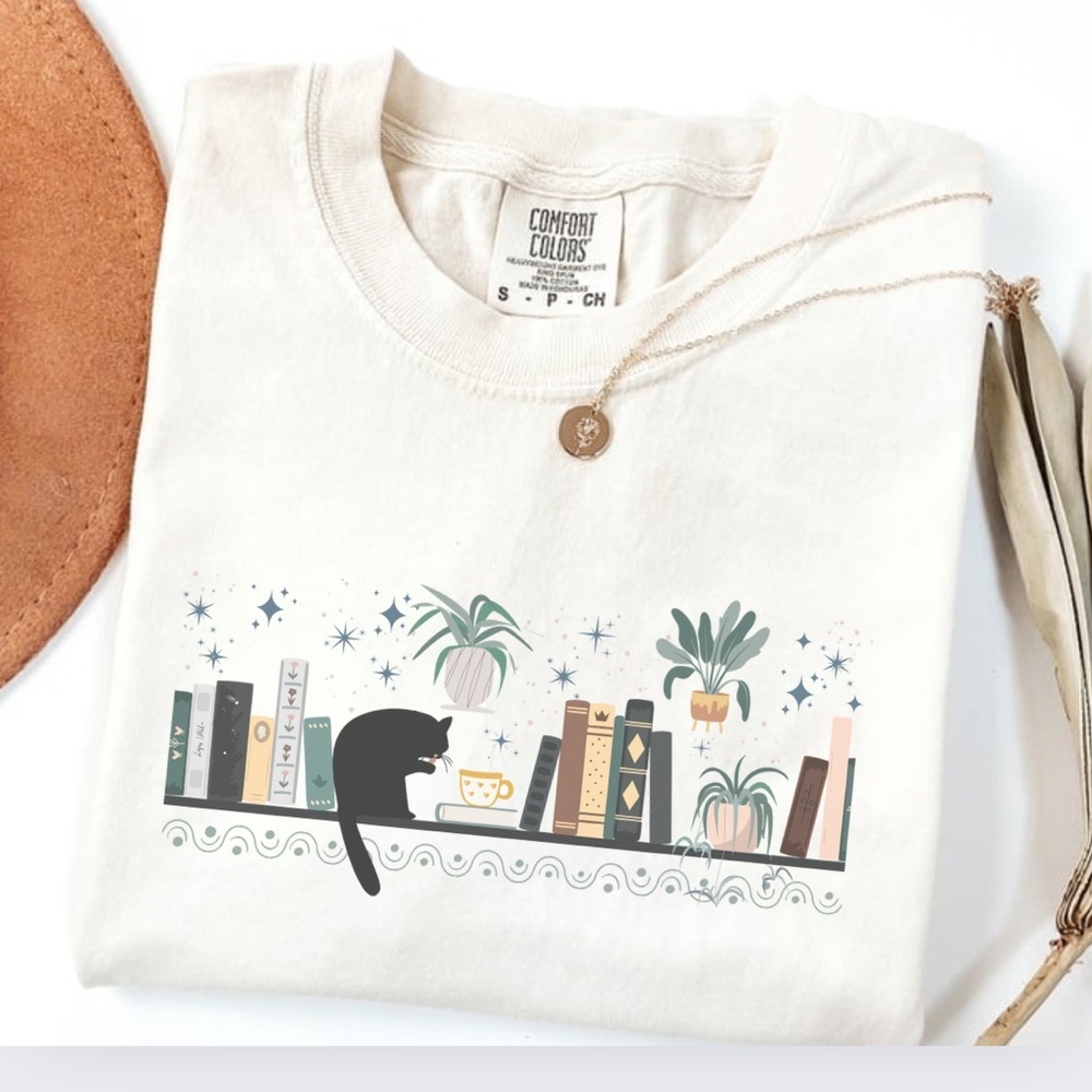 NEW Comfort Colors Cat Mom Plants Graphic Tee  S-3X - Picture 3 of 5
